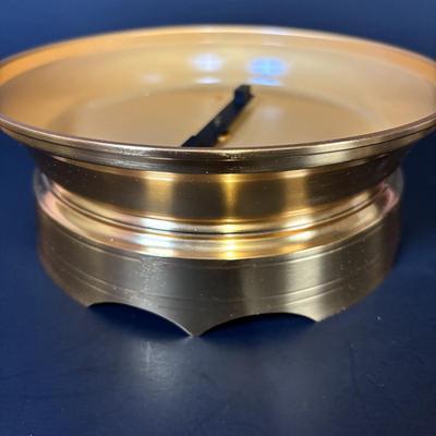 LOT 96: Hour Lavigne Gilt and Lacquered Metal Mystery Turtle Clock, Battery Operated in Box