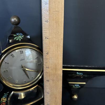 LOT 97: Vintage Schatz Barock 400 Day Clock w/Matching Shelf w/Original Box