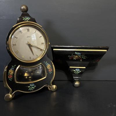 LOT 97: Vintage Schatz Barock 400 Day Clock w/Matching Shelf w/Original Box
