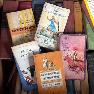 LOT 99: Crate of Vintage Books Various Authors & Subjects