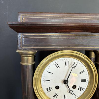LOT 101: French Empire Style Mantel Clock