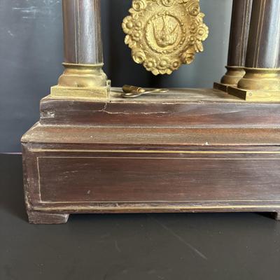 LOT 101: French Empire Style Mantel Clock