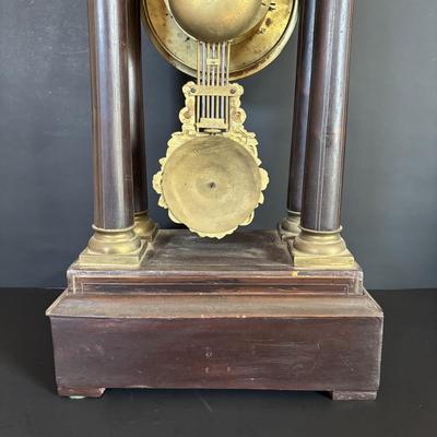 LOT 101: French Empire Style Mantel Clock
