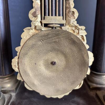 LOT 101: French Empire Style Mantel Clock