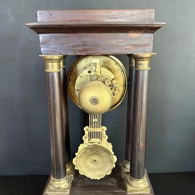 LOT 101: French Empire Style Mantel Clock