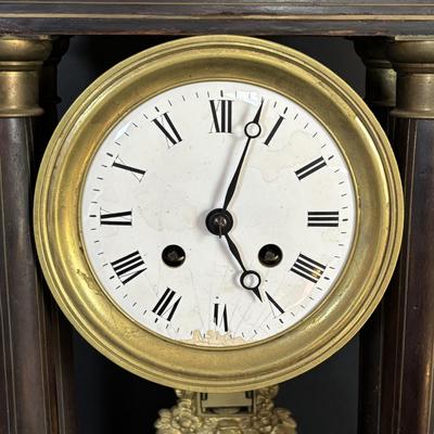 LOT 101: French Empire Style Mantel Clock