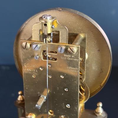 LOT 105: Vintage Print of Rheims Cathedral & Kundo Anniversary Clock