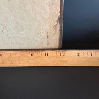 LOT 105: Vintage Print of Rheims Cathedral & Kundo Anniversary Clock