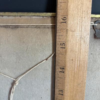 LOT 106: Vintage Print of "Old Beech Trees in Winter" & Schatz Anniversary Clock