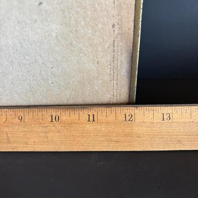 LOT 106: Vintage Print of "Old Beech Trees in Winter" & Schatz Anniversary Clock