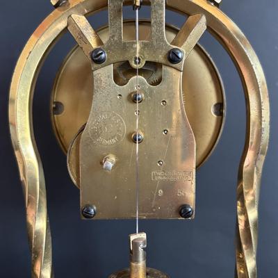 LOT 106: Vintage Print of "Old Beech Trees in Winter" & Schatz Anniversary Clock