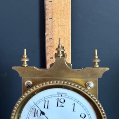 LOT 107: Vintage Print of "Old Door" & Umpire Anniversary Clock