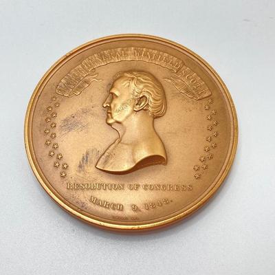 LOT 109: Bronze Medals / Tokens - Harry S. Truman and Major General Winfield Scott