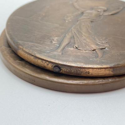 LOT 110: Collection of Bronze Metals / Tokens - Charles Lindbergh, Joseph Francis and Orville & Wilbur Wright,