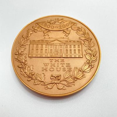 LOT 112: Collection of Bronze Medals / Tokens - John F. Kennedy, Dwight D. Eisenhower, Benjamin Franklin, Andrew Johnson and John and...