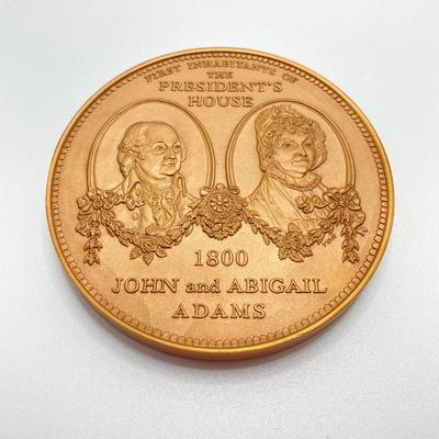 LOT 112: Collection of Bronze Medals / Tokens - John F. Kennedy, Dwight D. Eisenhower, Benjamin Franklin, Andrew Johnson and John and...