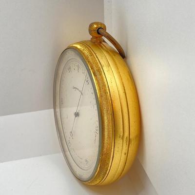 LOT 113: Vintage Made in England Compensated Barometer with Case