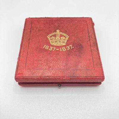 LOT 114: King George V / Queen Mary 1911 Coronation Medal in Case and 1897 Victoria Annvm Regni Sexagesimvm Feliciter Clavdit XX Ivn...