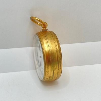 LOT 115: Vintage Made in England ATCO Compensated Pocket Barometer in Case