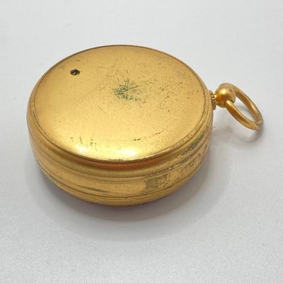 LOT 115: Vintage Made in England ATCO Compensated Pocket Barometer in Case