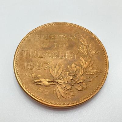 LOT 116: Five Bronze Metals / Tokens - Jackie Robinson, Lyman J. Cage, Diamond Jubilee and More