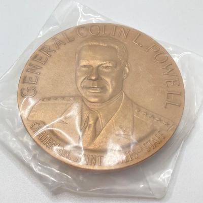 LOT 118: Collection of Vintage Bronze Medals / Tokens - United States Mint Tuskegee Airmen, General Colin Powell, Women Airforce Service...