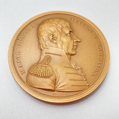 LOT 118: Collection of Vintage Bronze Medals / Tokens - United States Mint Tuskegee Airmen, General Colin Powell, Women Airforce Service...