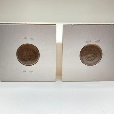LOT 119: U.S. Coins - Flying Eagle and Indian Head Penny Collection dated 1857 to 1883