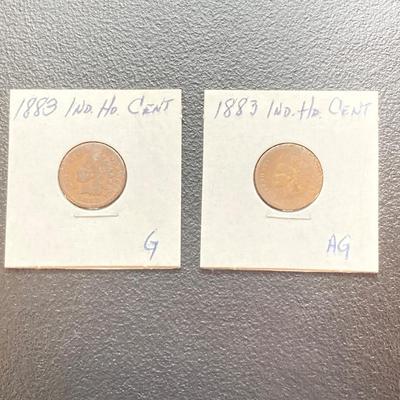 LOT 119: U.S. Coins - Flying Eagle and Indian Head Penny Collection dated 1857 to 1883
