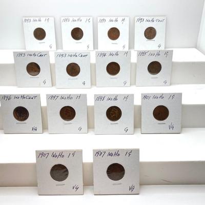 LOT 120: Large Collection of U.S. Indian Head Pennies