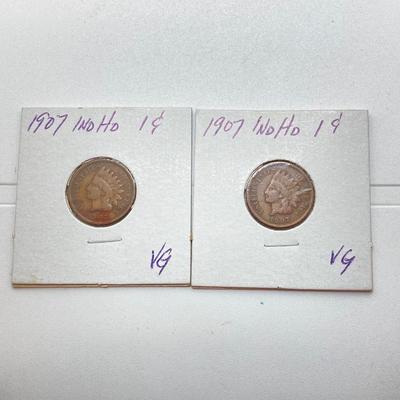 LOT 120: Large Collection of U.S. Indian Head Pennies