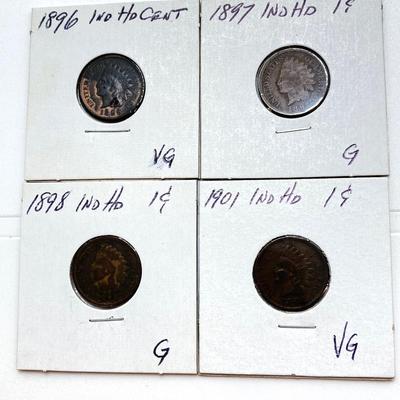 LOT 120: Large Collection of U.S. Indian Head Pennies