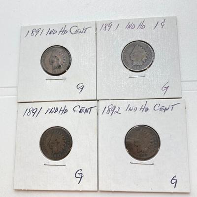 LOT 120: Large Collection of U.S. Indian Head Pennies