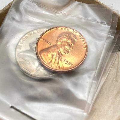 LOT 122: 1951, 1954 and 1955 U.S. Mint Proof Sets in Original Boxes