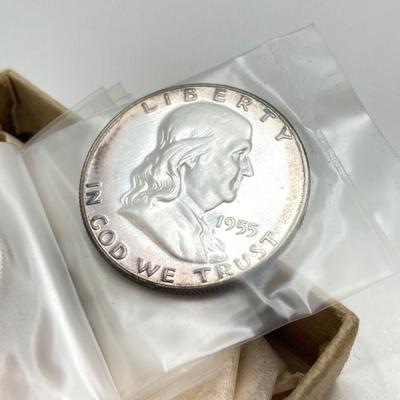 LOT 122: 1951, 1954 and 1955 U.S. Mint Proof Sets in Original Boxes