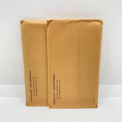 LOT 126: Pair of 1956 U.S. Mint Coin Proof Sets in Original Sealed Envelopes