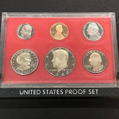 LOT 127: Three U.S. Mint Coin Proof Sets in Original Packages - 1968, 1980 and 1981