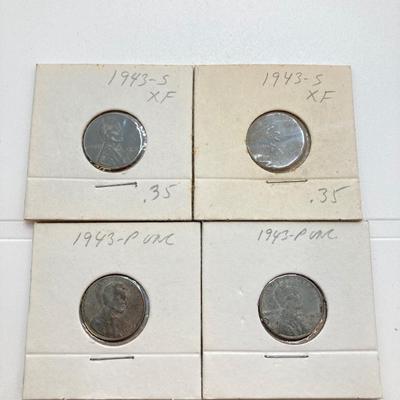 LOT 128: Large U.S. Penny / Cent Coin Collection in Protective Covers