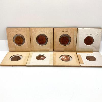 LOT 128: Large U.S. Penny / Cent Coin Collection in Protective Covers