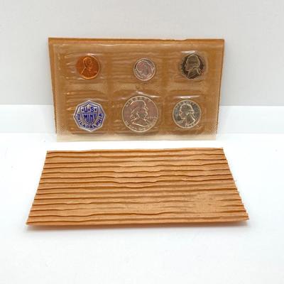 LOT 130: 1955 and 1956 U.S. Philadelphia Mint Coin Proof Sets with Original Envelopes