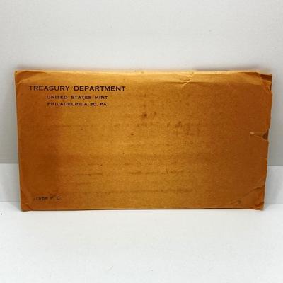 LOT 130: 1955 and 1956 U.S. Philadelphia Mint Coin Proof Sets with Original Envelopes