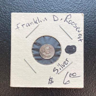 LOT 131: U.S. Mint Coins - (3) Barber Coins (Lincoln / Washington, Lincoln - Garfield, Lincoln - Grant), (3) Small Silver Coins (John F....