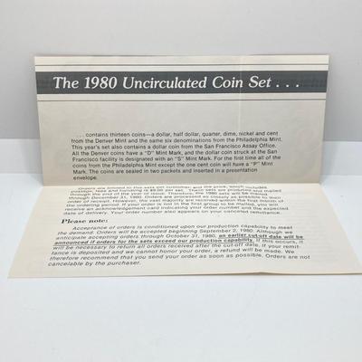 LOT 132: Four U.S. Mint Uncirculated Coin Sets in Original Envelopes - (2) 1980 and (2) 1981