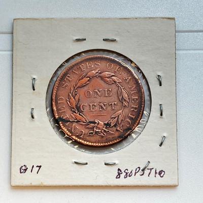 LOT 133: Nine U.S. Large One Cent Coins