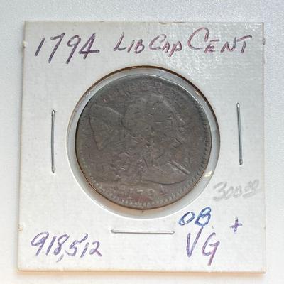 LOT 133: Nine U.S. Large One Cent Coins