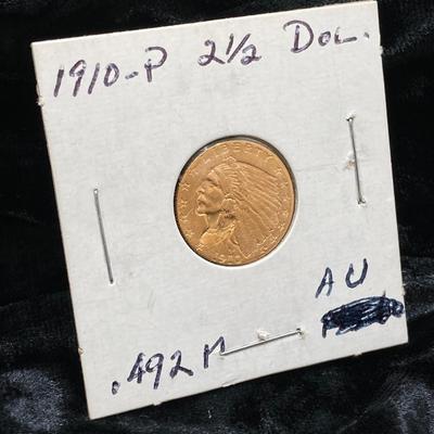 LOT 134: 1910-P Liberty Gold Indian Coin