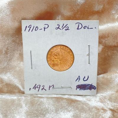 LOT 134: 1910-P Liberty Gold Indian Coin