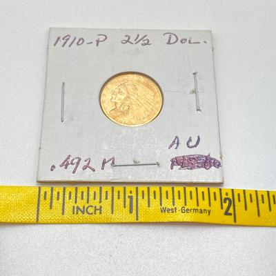 LOT 134: 1910-P Liberty Gold Indian Coin