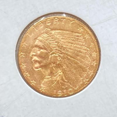 LOT 134: 1910-P Liberty Gold Indian Coin