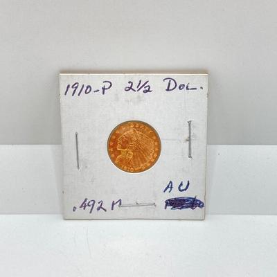 LOT 134: 1910-P Liberty Gold Indian Coin